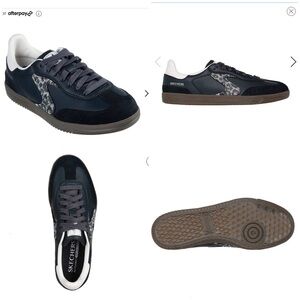 Skechers Black and Leopard Athletic Shoes